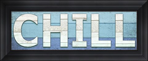 Framed Gypsy Sea Sign V2 3 Print