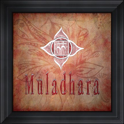 Framed Chakras Yoga Muladhara V1 Print