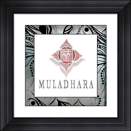 Framed Muladhara Symbol 4 Print