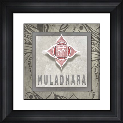 Framed Muladhara Symbol 7 Print