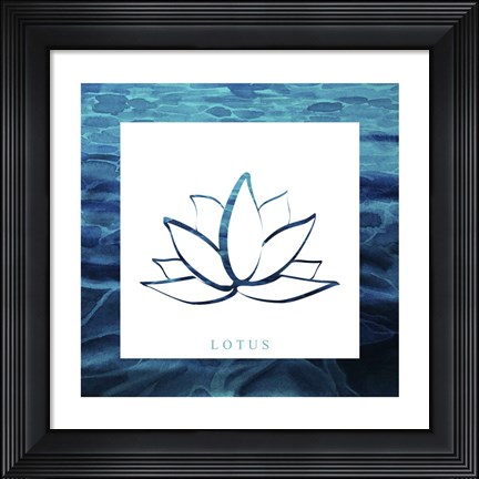 Framed Yoga V1 Lotus Print