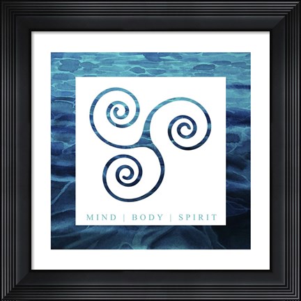 Framed Yoga V1 MindBodySpirit Print