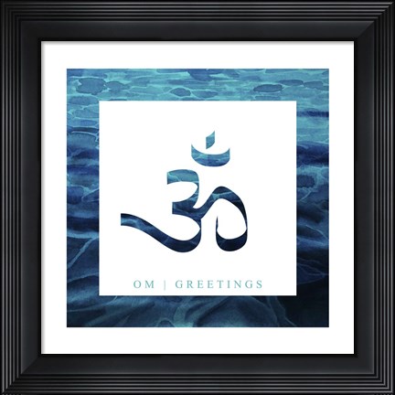 Framed Yoga V1 OmGreetings Print