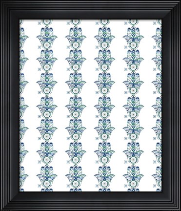 Framed Yoga Pattern Print