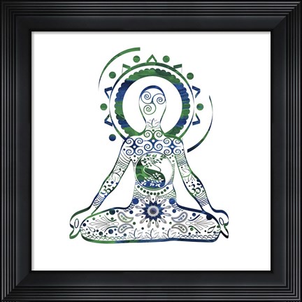 Framed Yoga Symbol V2 Print