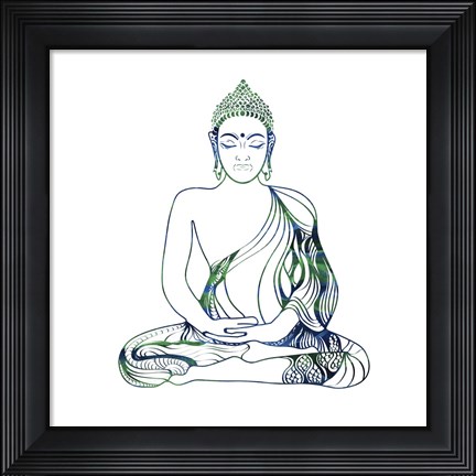 Framed Yoga Symbol V3 Print