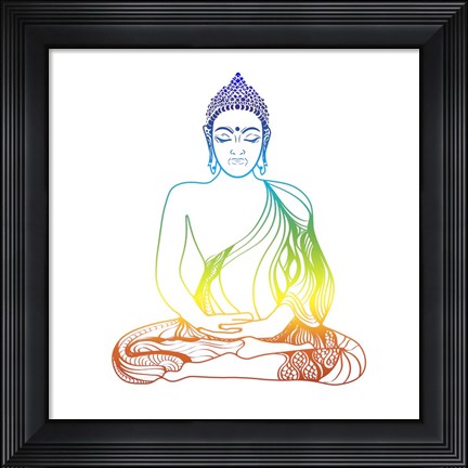 Framed Yoga V1 1 Print
