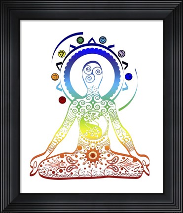 Framed Yoga V1 3 Print