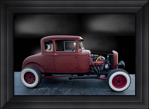 Framed 30&#39; Model A Ford Coupe Print