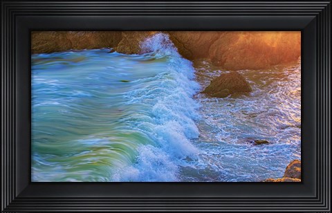 Framed Beach Waves Print