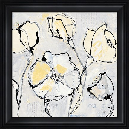 Framed 16 Again III with Yellow Print