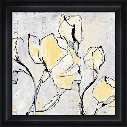 Framed 16 Again II with Yellow Print