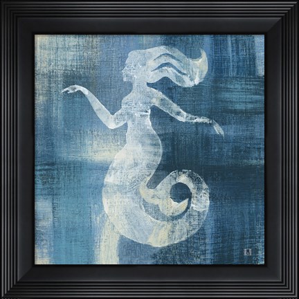 Framed Batik Seas IV Print