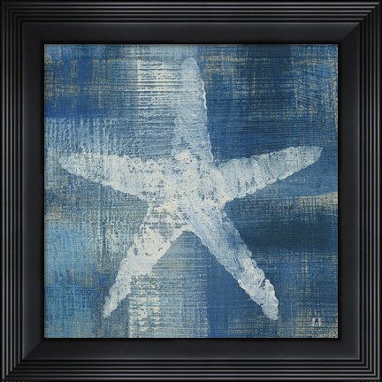 Framed Batik Seas II Print