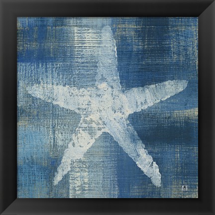 Framed Batik Seas II Print