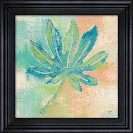 Framed Beach Cove Leaves IV Print