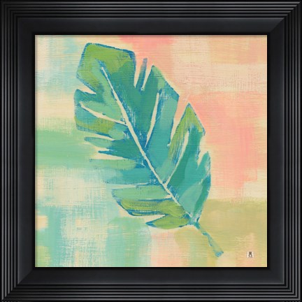 Framed Beach Cove Leaves III Print