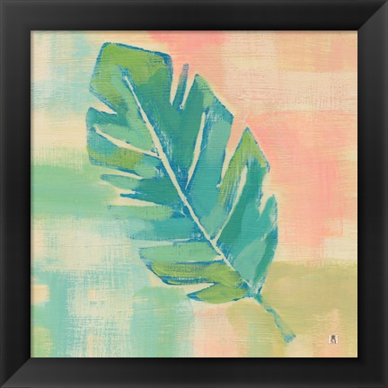 Framed Beach Cove Leaves III Print