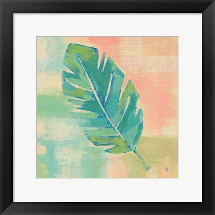 Framed Beach Cove Leaves III Print