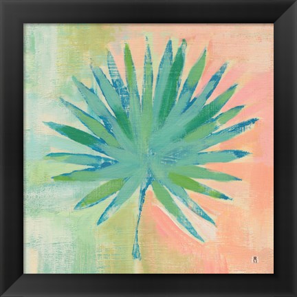 Framed Beach Cove Leaves II Print