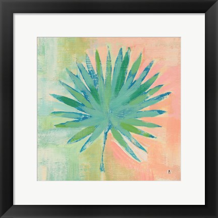 Framed Beach Cove Leaves II Print