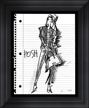 Framed Doodle Posh Print