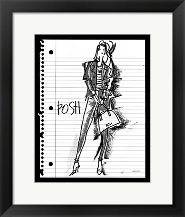 Framed Doodle Posh Print