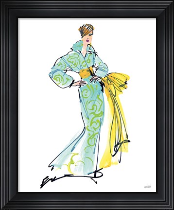 Framed Colorful Fashion I Print