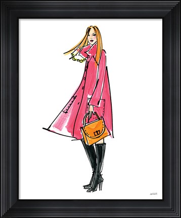 Framed Colorful Fashion III Print