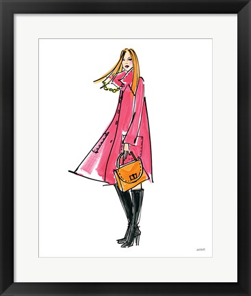 Framed Colorful Fashion III Print