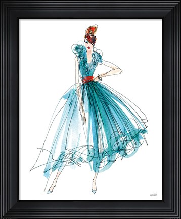 Framed Colorful Fashion II Print