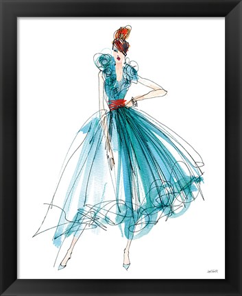 Framed Colorful Fashion II Print