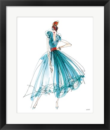 Framed Colorful Fashion II Print