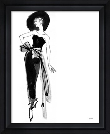 Framed Fifties Fashion IV Print
