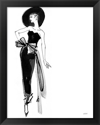 Framed Fifties Fashion IV Print