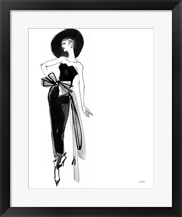 Framed Fifties Fashion IV Print