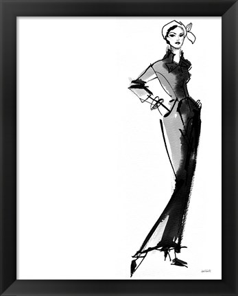 Framed Fifties Fashion III Print