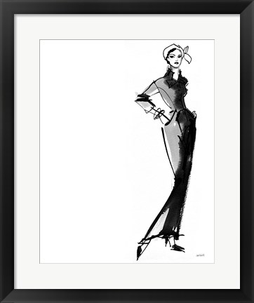 Framed Fifties Fashion III Print