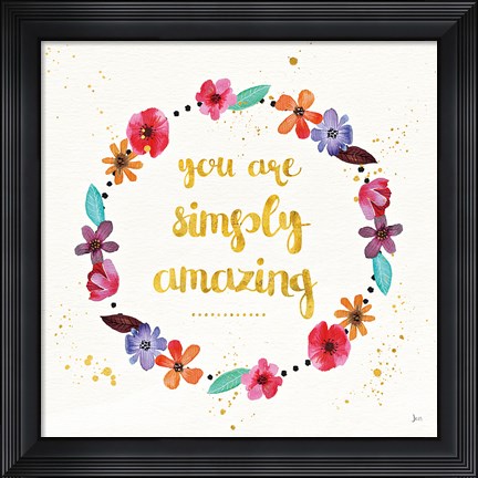 Framed Simply Amazing I Print