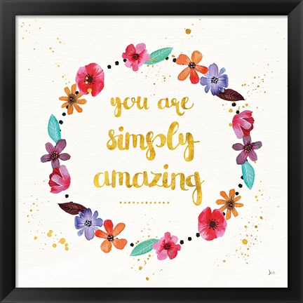 Framed Simply Amazing I Print