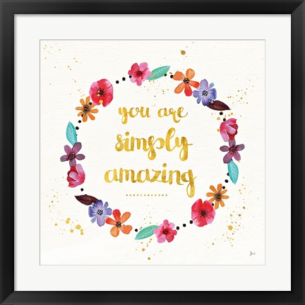 Framed Simply Amazing I Print