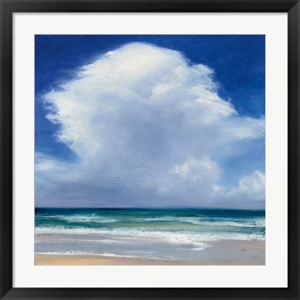 Framed Beach Clouds II Print