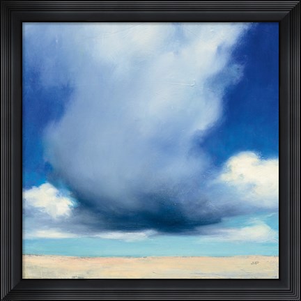 Framed Beach Clouds I Print