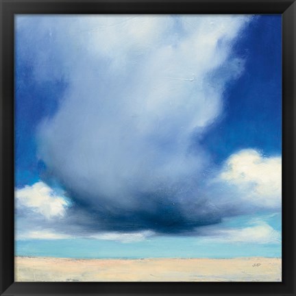 Framed Beach Clouds I Print