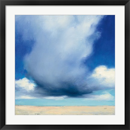 Framed Beach Clouds I Print