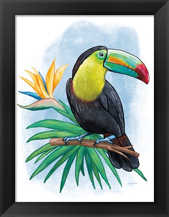 Framed Tropical Flair IV Print