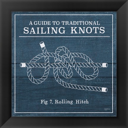 Framed Vintage Sailing Knots VIII Print