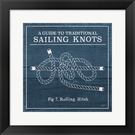 Framed Vintage Sailing Knots VIII Print