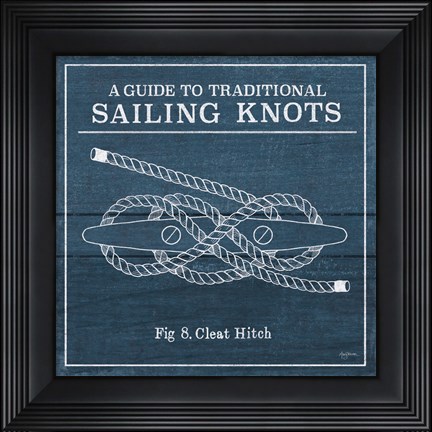 Framed Vintage Sailing Knots VII Print