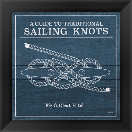 Framed Vintage Sailing Knots VII Print